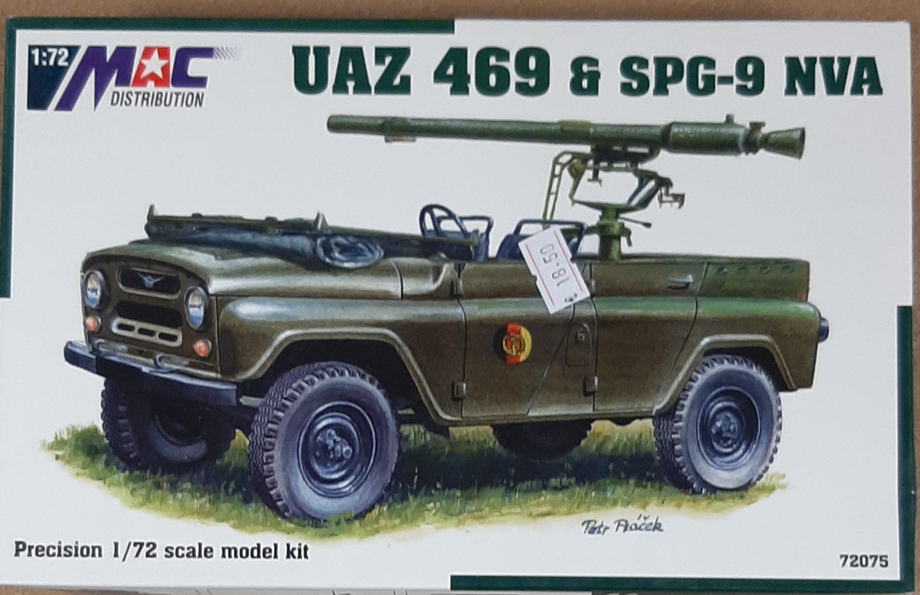 1/72 UAZ 469 with SPG-9 NVA